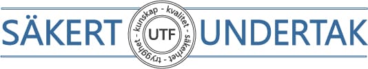 Certifieringsmärke för säkert undertak UTF